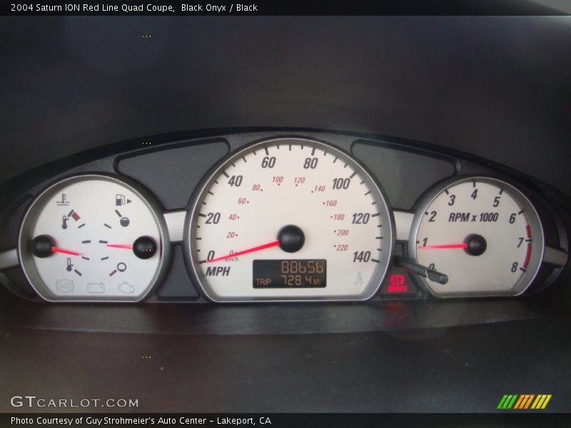 Black Onyx / Black 2004 Saturn ION Red Line Quad Coupe