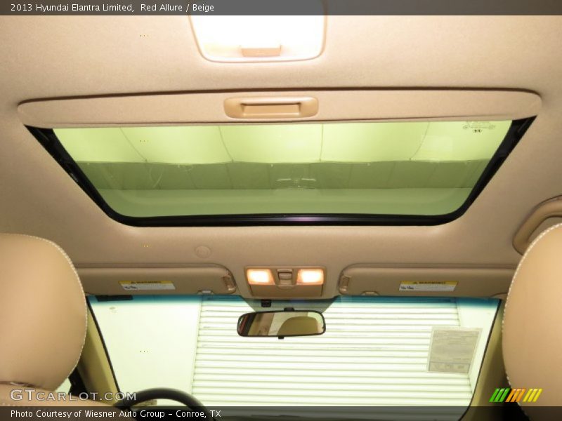 Red Allure / Beige 2013 Hyundai Elantra Limited