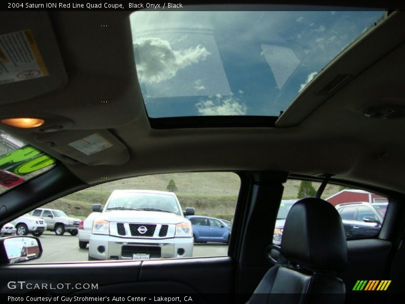 Black Onyx / Black 2004 Saturn ION Red Line Quad Coupe