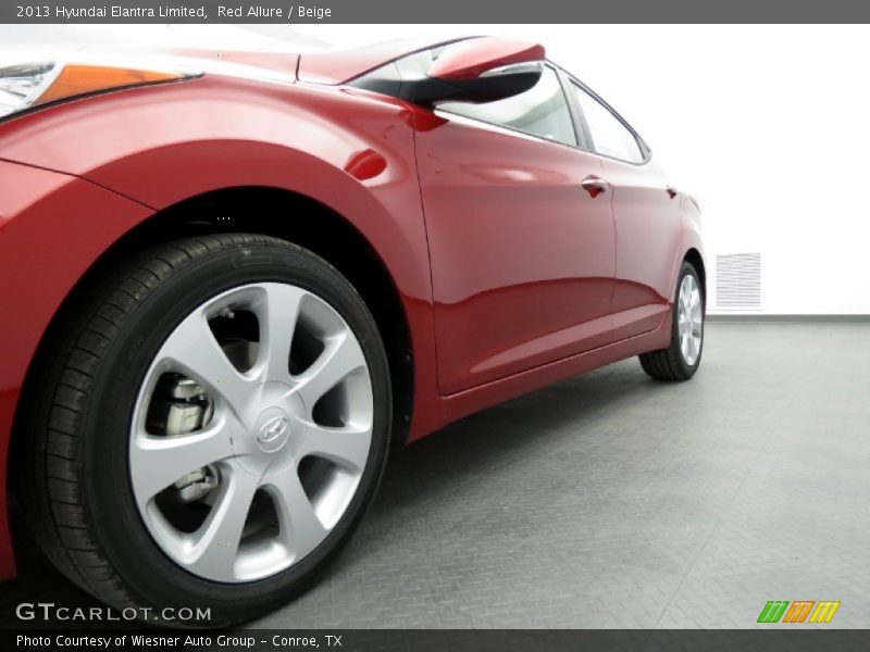 Red Allure / Beige 2013 Hyundai Elantra Limited