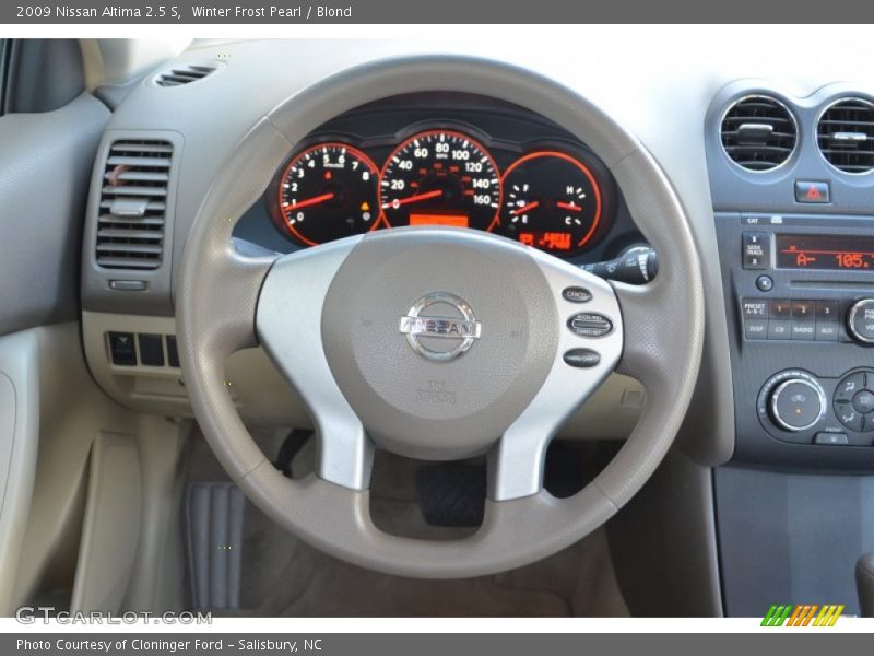 Winter Frost Pearl / Blond 2009 Nissan Altima 2.5 S