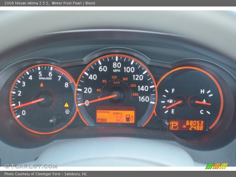 Winter Frost Pearl / Blond 2009 Nissan Altima 2.5 S