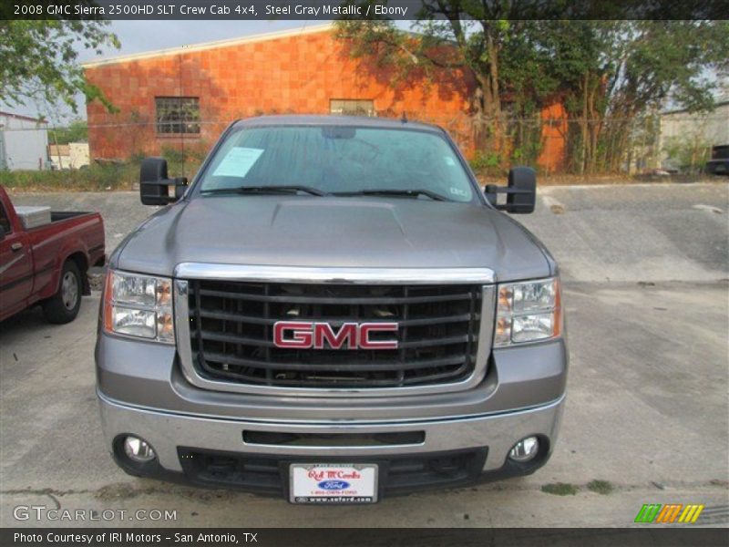 Steel Gray Metallic / Ebony 2008 GMC Sierra 2500HD SLT Crew Cab 4x4