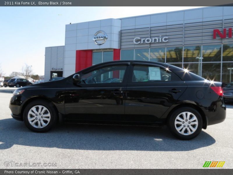 Ebony Black / Stone 2011 Kia Forte LX