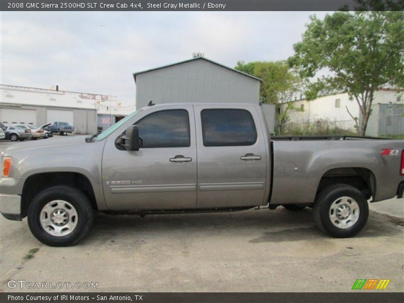 Steel Gray Metallic / Ebony 2008 GMC Sierra 2500HD SLT Crew Cab 4x4