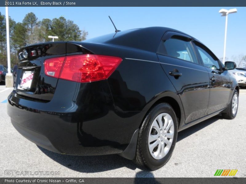 Ebony Black / Stone 2011 Kia Forte LX