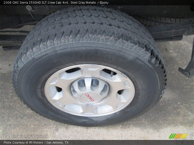 Steel Gray Metallic / Ebony 2008 GMC Sierra 2500HD SLT Crew Cab 4x4