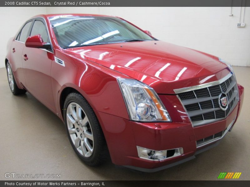 Crystal Red / Cashmere/Cocoa 2008 Cadillac CTS Sedan