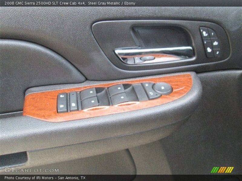 Steel Gray Metallic / Ebony 2008 GMC Sierra 2500HD SLT Crew Cab 4x4