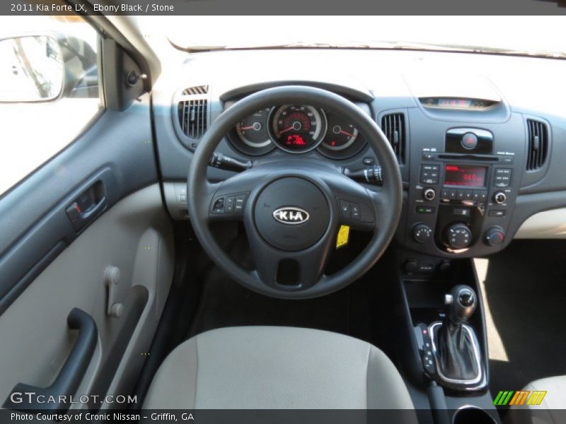 Ebony Black / Stone 2011 Kia Forte LX