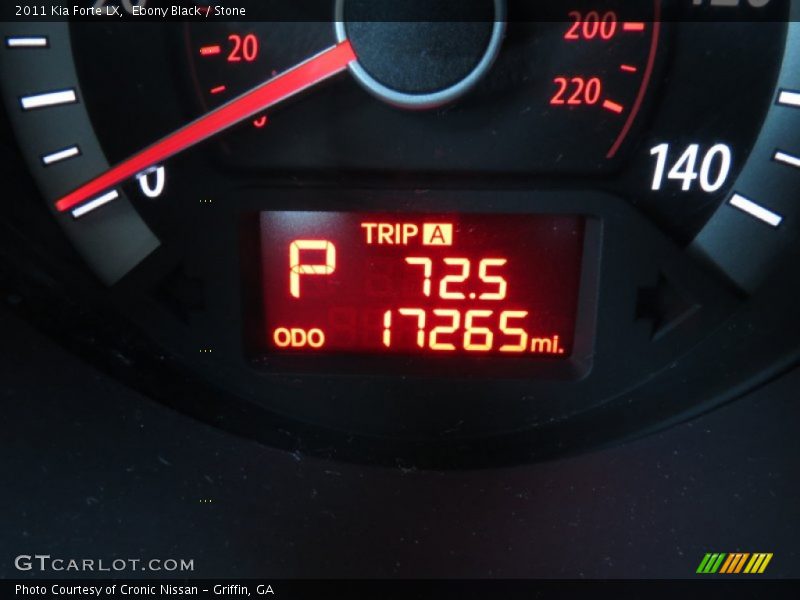 Ebony Black / Stone 2011 Kia Forte LX