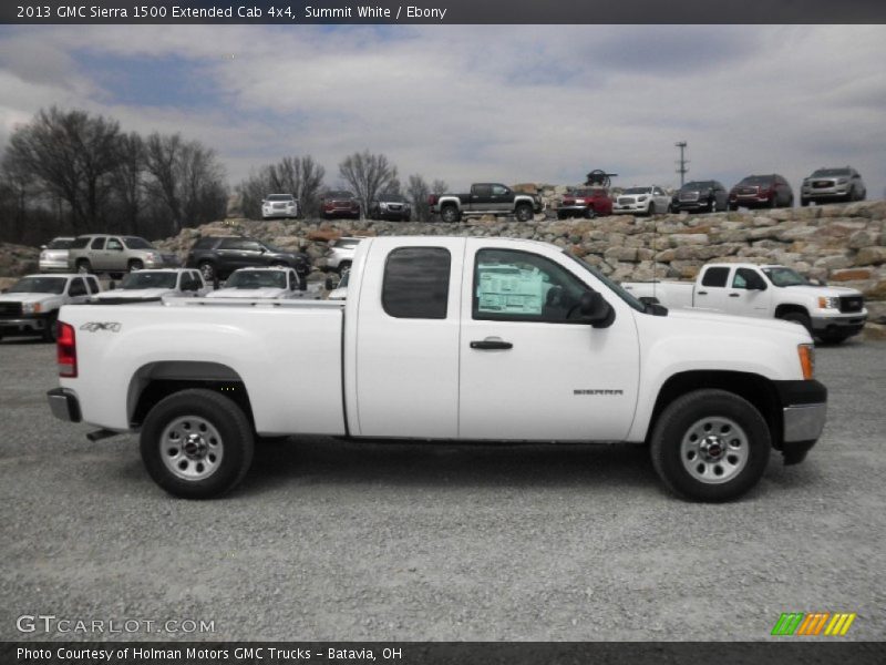 Summit White / Ebony 2013 GMC Sierra 1500 Extended Cab 4x4