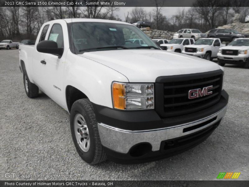 Summit White / Ebony 2013 GMC Sierra 1500 Extended Cab 4x4