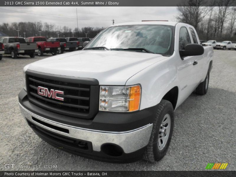 Summit White / Ebony 2013 GMC Sierra 1500 Extended Cab 4x4