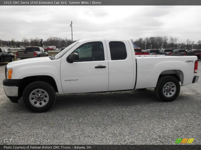 Summit White / Ebony 2013 GMC Sierra 1500 Extended Cab 4x4