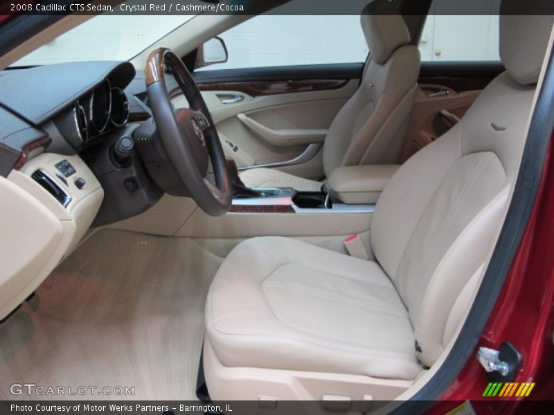 Crystal Red / Cashmere/Cocoa 2008 Cadillac CTS Sedan