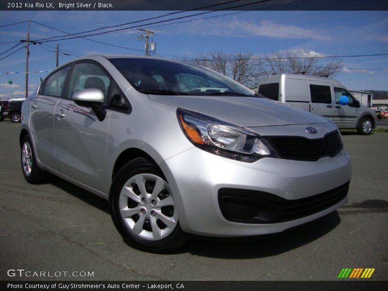 Bright Silver / Black 2012 Kia Rio LX