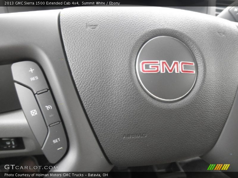 Summit White / Ebony 2013 GMC Sierra 1500 Extended Cab 4x4
