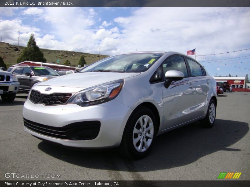 Bright Silver / Black 2012 Kia Rio LX