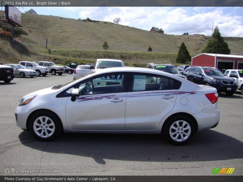 Bright Silver / Black 2012 Kia Rio LX