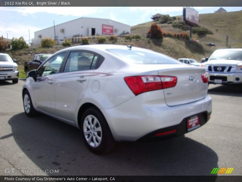 Bright Silver / Black 2012 Kia Rio LX