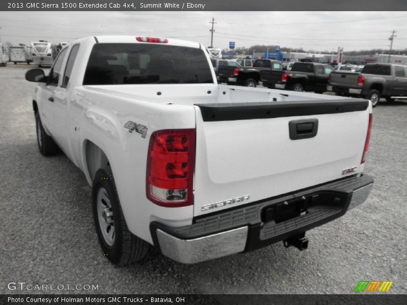 Summit White / Ebony 2013 GMC Sierra 1500 Extended Cab 4x4