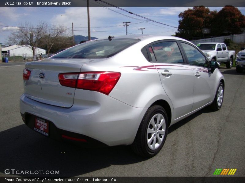 Bright Silver / Black 2012 Kia Rio LX