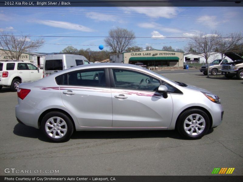 Bright Silver / Black 2012 Kia Rio LX