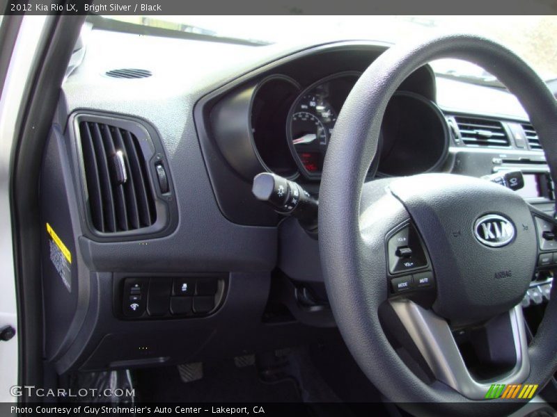 Bright Silver / Black 2012 Kia Rio LX