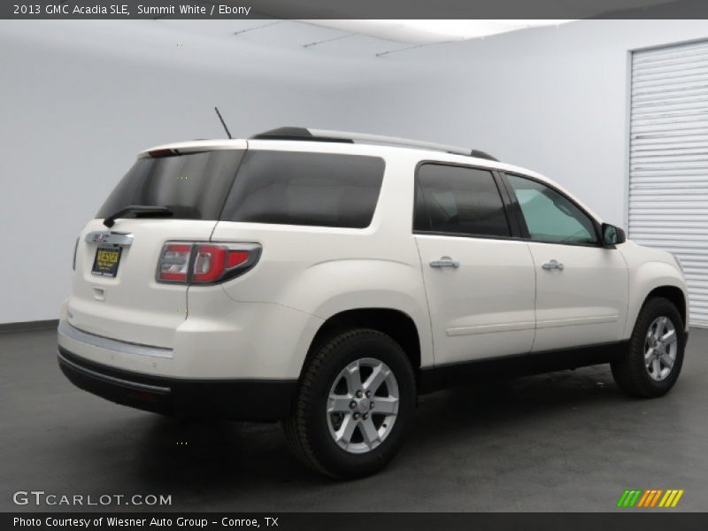 Summit White / Ebony 2013 GMC Acadia SLE