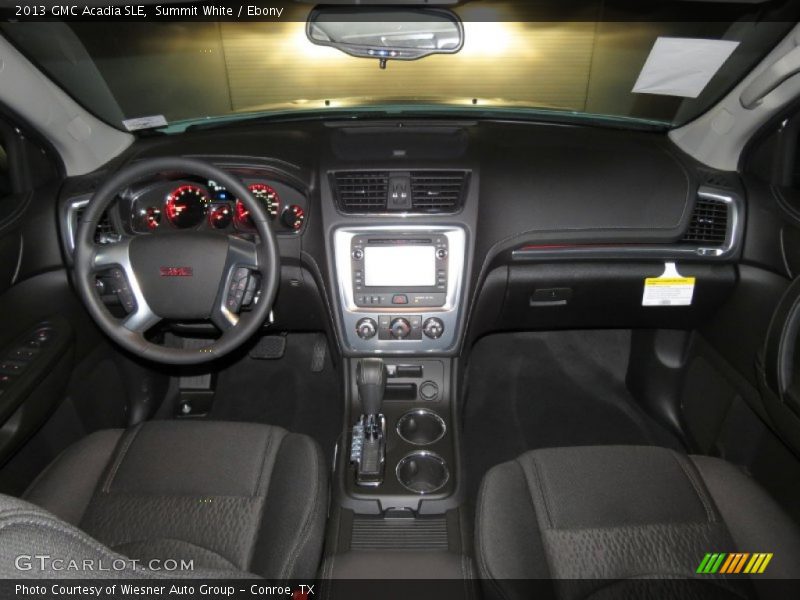 Dashboard of 2013 Acadia SLE