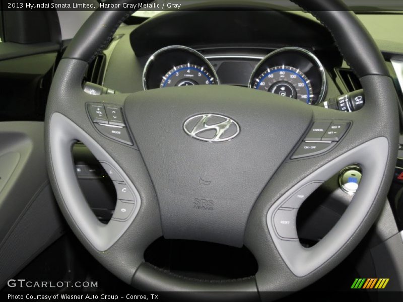 Harbor Gray Metallic / Gray 2013 Hyundai Sonata Limited