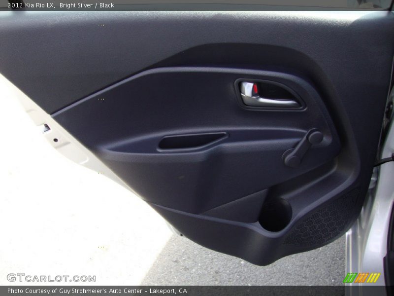 Bright Silver / Black 2012 Kia Rio LX