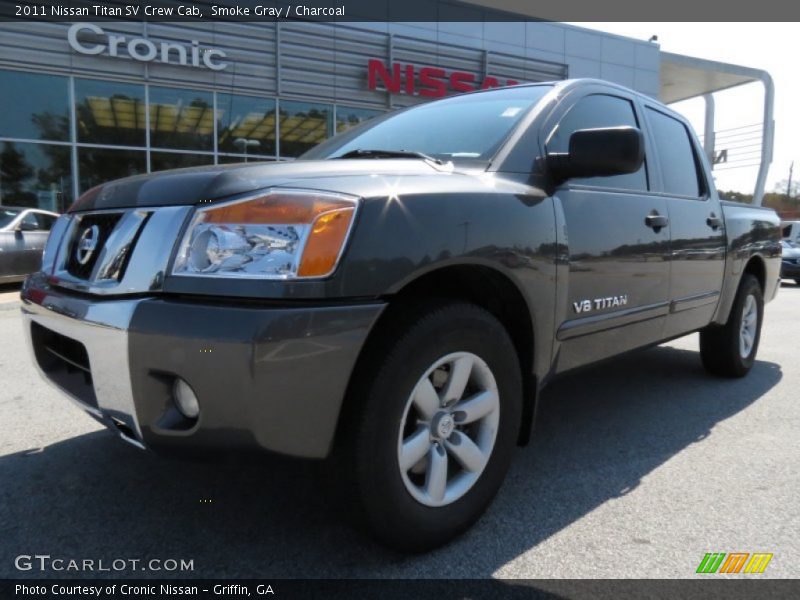 Smoke Gray / Charcoal 2011 Nissan Titan SV Crew Cab