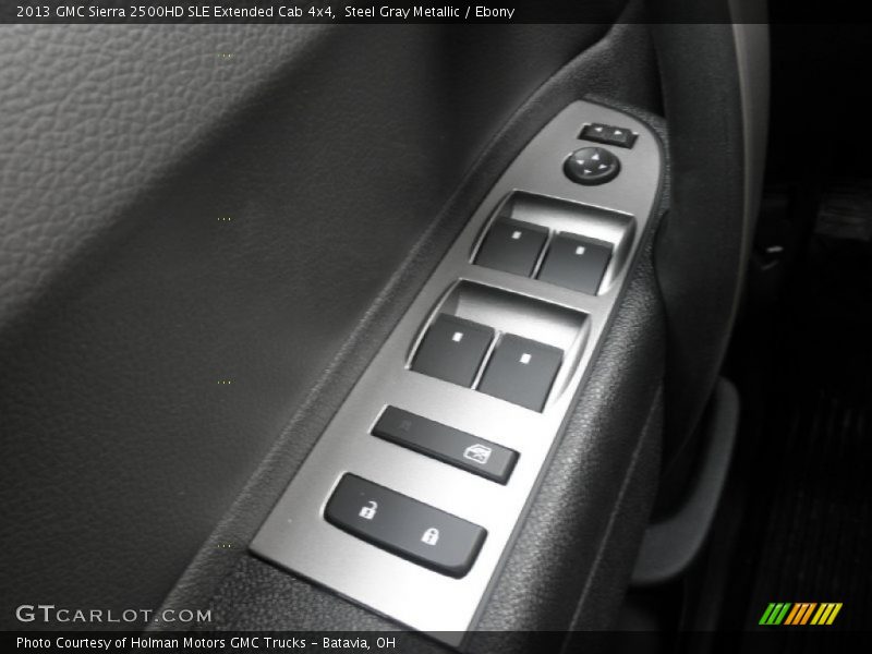 Steel Gray Metallic / Ebony 2013 GMC Sierra 2500HD SLE Extended Cab 4x4