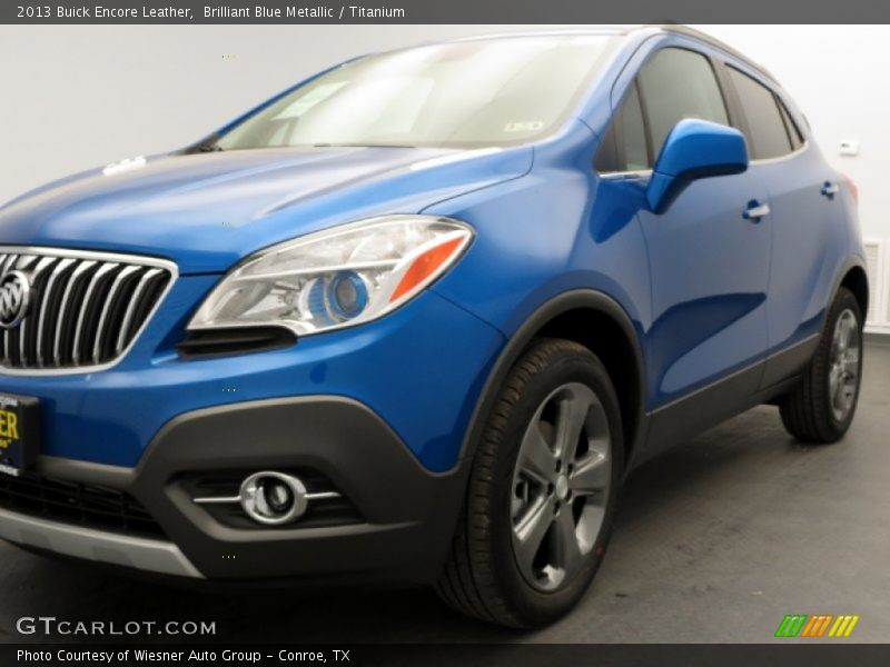Brilliant Blue Metallic / Titanium 2013 Buick Encore Leather