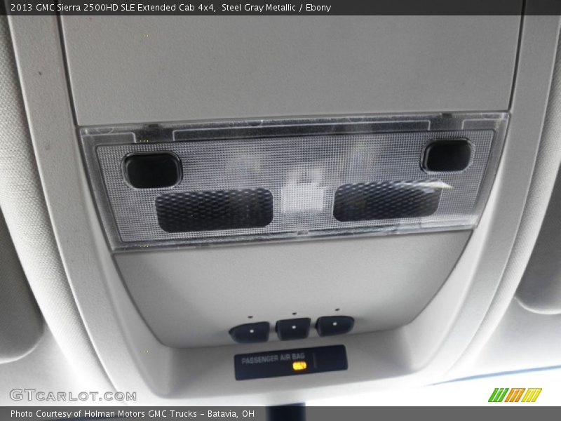 Steel Gray Metallic / Ebony 2013 GMC Sierra 2500HD SLE Extended Cab 4x4