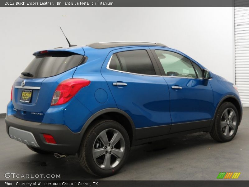 Brilliant Blue Metallic / Titanium 2013 Buick Encore Leather