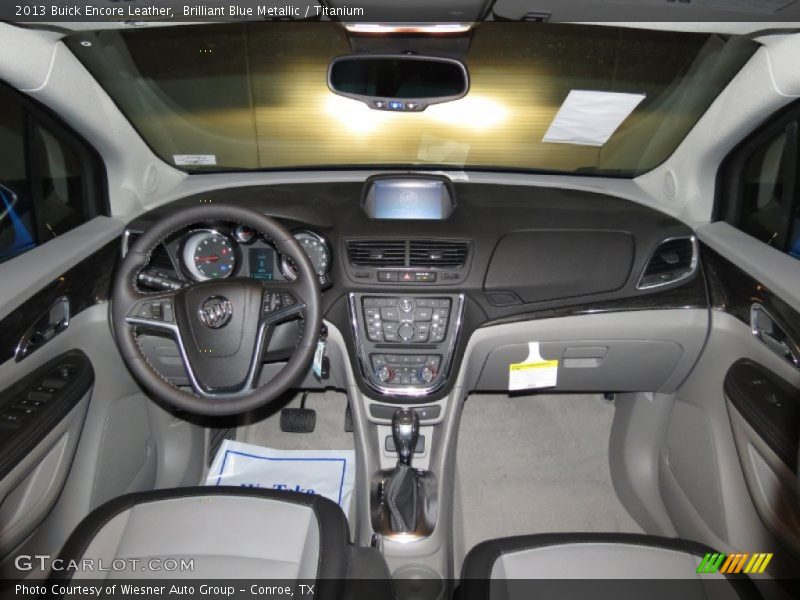 Brilliant Blue Metallic / Titanium 2013 Buick Encore Leather