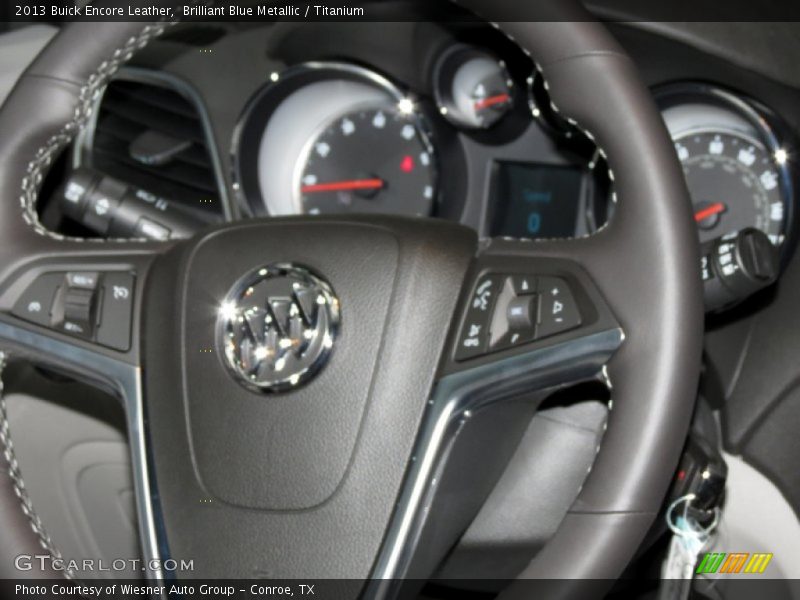 Brilliant Blue Metallic / Titanium 2013 Buick Encore Leather