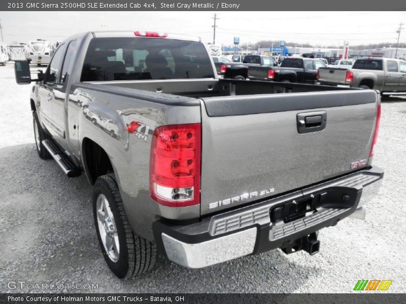 Steel Gray Metallic / Ebony 2013 GMC Sierra 2500HD SLE Extended Cab 4x4