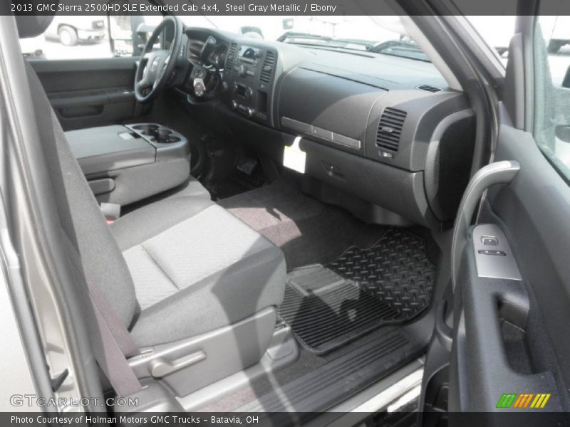 Steel Gray Metallic / Ebony 2013 GMC Sierra 2500HD SLE Extended Cab 4x4
