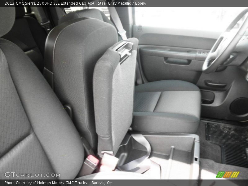 Steel Gray Metallic / Ebony 2013 GMC Sierra 2500HD SLE Extended Cab 4x4