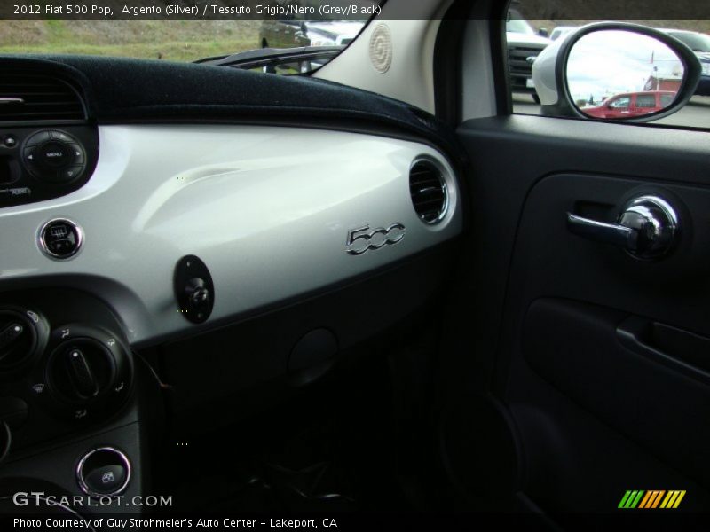 Argento (Silver) / Tessuto Grigio/Nero (Grey/Black) 2012 Fiat 500 Pop