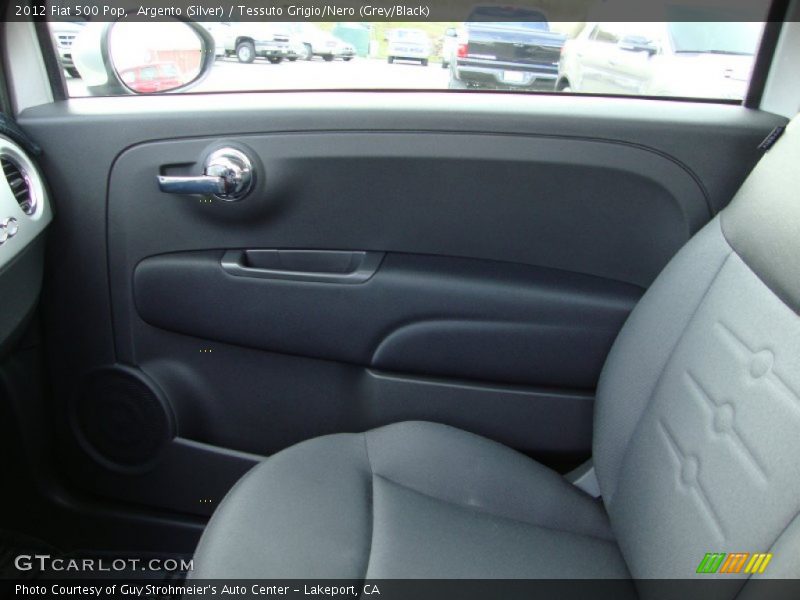 Argento (Silver) / Tessuto Grigio/Nero (Grey/Black) 2012 Fiat 500 Pop