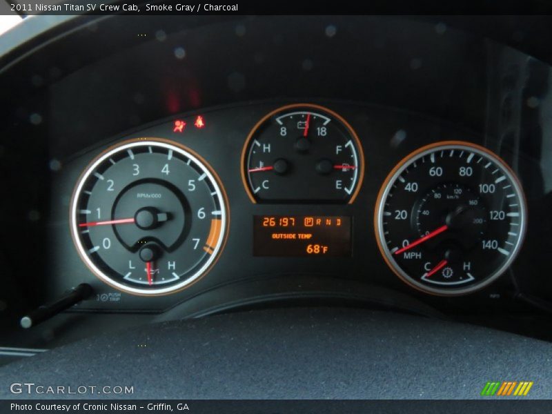 Smoke Gray / Charcoal 2011 Nissan Titan SV Crew Cab