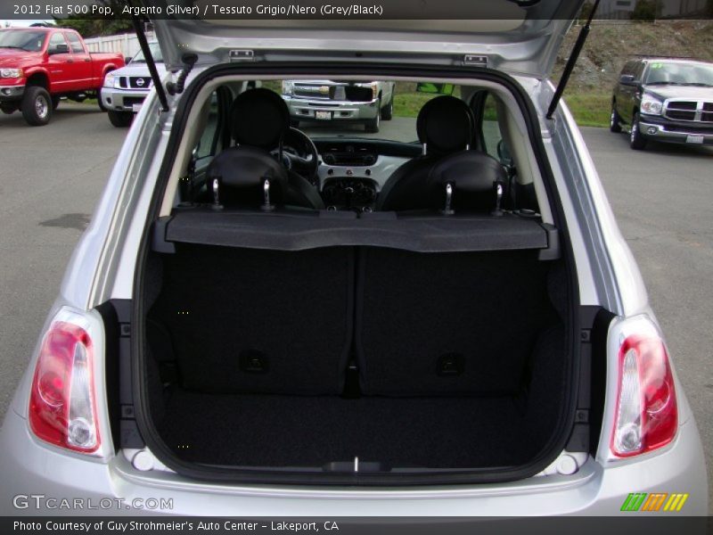 Argento (Silver) / Tessuto Grigio/Nero (Grey/Black) 2012 Fiat 500 Pop