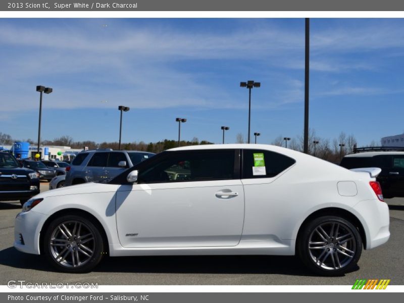 Super White / Dark Charcoal 2013 Scion tC
