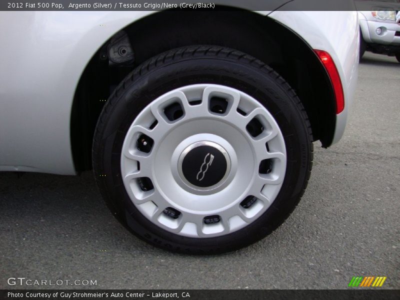 Argento (Silver) / Tessuto Grigio/Nero (Grey/Black) 2012 Fiat 500 Pop