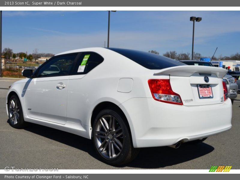 Super White / Dark Charcoal 2013 Scion tC